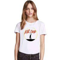 Silhouette Evil Dead Kadın Beyaz Tshirt