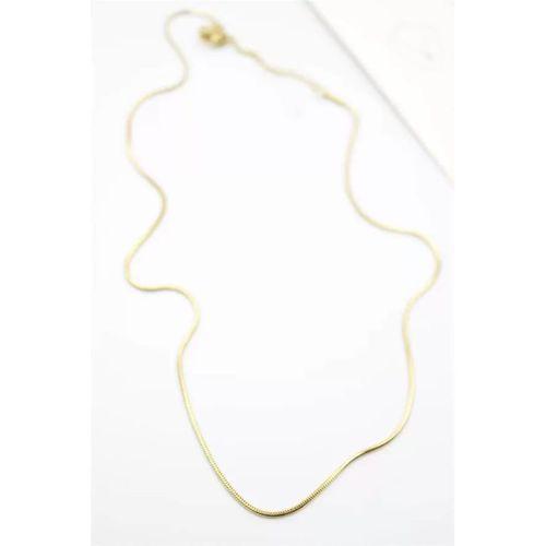 Yılan Zincir Kolye - 46cm - Altın