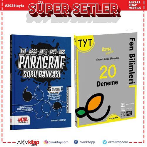 Endemik TYT Fen Bilimleri Deneme ve AKM Paragraf Soru Bankası Seti 2 Kitap