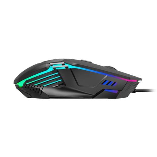 GAMDIAS AURA GS4, Çok Renkli Aydınlatma, USB Kablolu, 6 Tuşlu, Gaming Mouse, 3.600 DPI, Siyah