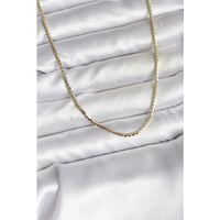 14K Gold Renk Kaplama Ezme Zincir Model CM Kadın Kolye