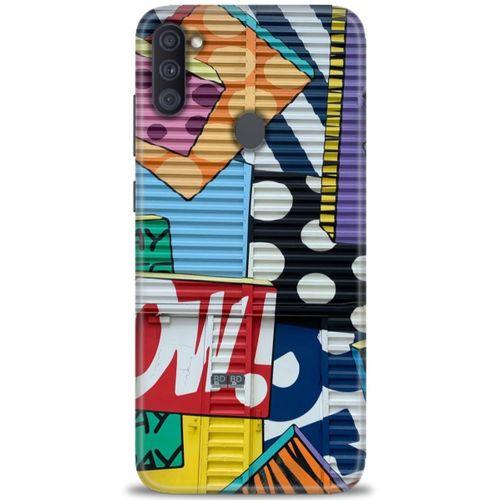 Samsung Galaxy A11 Kılıf HD Baskılı Kılıf - Grafiti + Tam Ekran Koruyucu