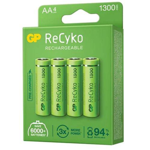 Gp Recyko 1300 NI-Mh R6 Şarjlı AA 4'lü Kalem Pil