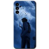 Samsung Galaxy M23 HD Baskılı Kılıf + 9D Tam Ekran Koruyucu - Sonbahar Yalnızlığı