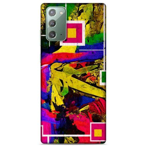 Lopard Samsung Galaxy Note 20 Uyumlu Kılıf Soyut Sanat (48) Desenli Bumper Kılıf