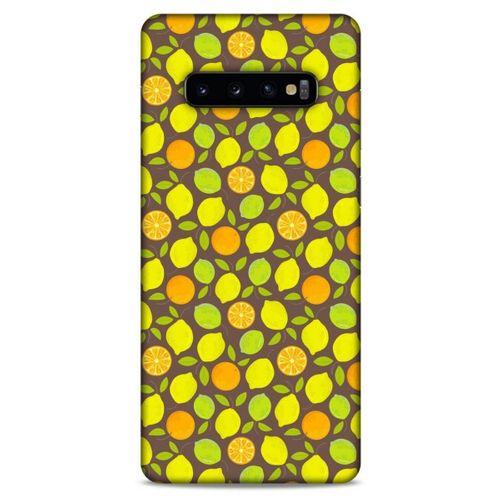 Frutix Turunç 01 Samsung Galaxy S10 Plus Kılıf Desenli Silikon