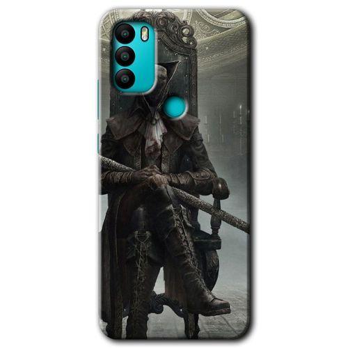 MRCİLETİSİM General Mobile GM 21 Plus Kılıf HD Desen Baskılı Arka Kapak + Temperli Cam - Bloodborne Hunters