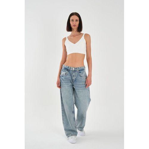 Kadın Açık Mavi Baggy Jean
