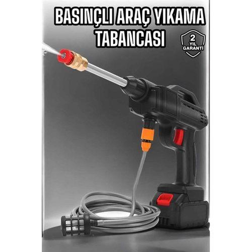 Oto Yıkama Tabancası Su Basınçlı Hazneli Bataryalı