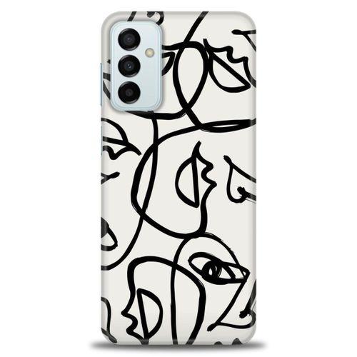 Samsung Galaxy M13 Kılıf HD Baskılı Kılıf - Suratlar + Tam Ekran Koruyucu