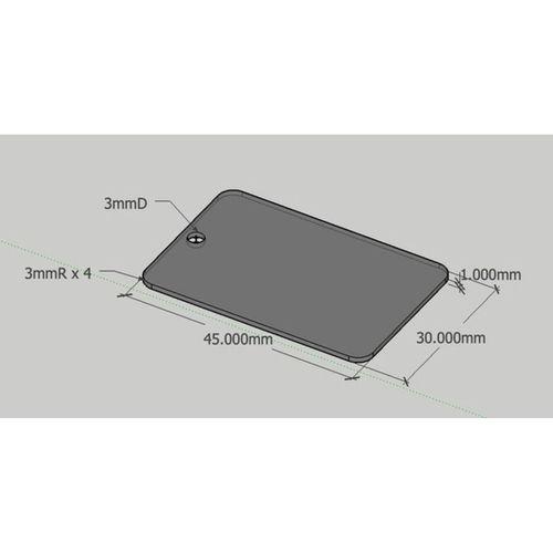 Stainless Steel Plate Cut Sample - Paslanmaz Çelik Plaka Kesim Örneği 3D Baskı (Bu ürün Sadece Plastik parçadır - Almadan Önce Soru Sorabilirsiniz)