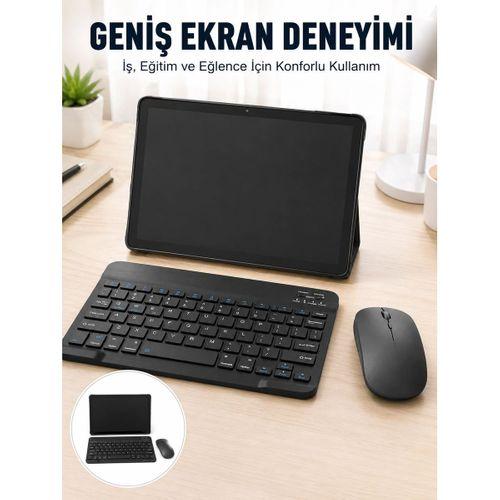 Android İşletim Sistemli Sım Kart Girişli Tablet Bluetooth Klavye Mouse Seti Mobil İnternet Destekli