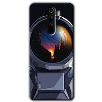 BeRa Aksesuar  Xiaomi Redmi Note 8 Pro Kılıf Baskılı Kapak - Astronot +Tam Kaplayan Mat Seramik