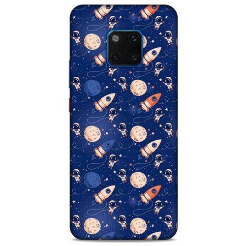 Huawei Mate 20 Pro Uyumlu Kılıf Mavi Delisi (30) Silicone Case Galaksi