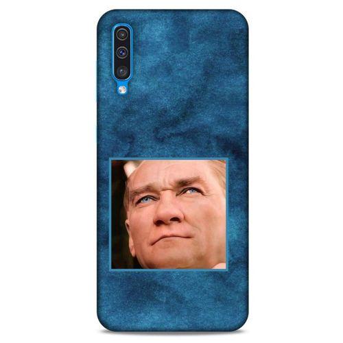 Samsung Galaxy A50 Kılıf Atatürk (26) Tpu Silikon Kılıf Mavi Gök