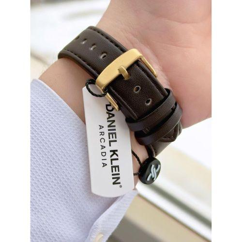 Daniel Klein Deri Kordon Takvimli Kadran 2 Yıl Garantili 3 Atm Dayanıklı Erkek Kol Saati ES14272-7