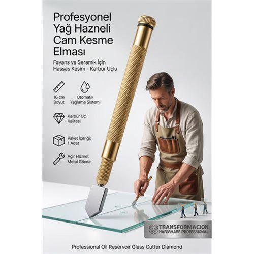 Profesyonel Yağ Hazneli Cam Kesme Elması – Fayans ve Seramik İçin Hassas Kesim – Ergonomik Tasarım, Yüksek Performanslı Karbür Uç 723334