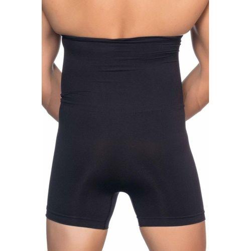 Erkek Boxer Korse - Dikişsiz Toparlayıcı Yüksek Bel Çift Katlı, Siyah