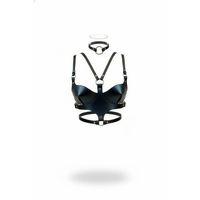 Siyah Kadın Kemer Deri O Halka Detaylı Vücut Aksesuarı - Brf1296