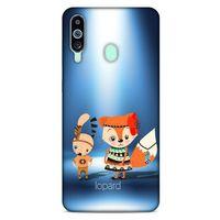 Samsung Galaxy M40 Kılıf FunnyMaX (1) Kılıfı Mavi Beyaz