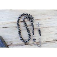 Oltu Taşı Küre Karpuz Baklava Bilek Boy İşlemeli Tespih