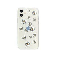 iPhone 12 Papatya Şelalesi Desenli Premium Şeffaf Silikon Kılıf