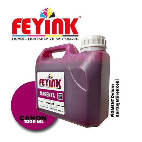 Feyink® Canon Lucia Pro Serisi Plotter Pigment Kartuş Dolum Mürekkebi  M (Magenta)-1000ml-