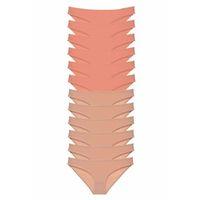 12 adet Süper Eko Set Likralı Kadın Slip Külot Pudra Ten