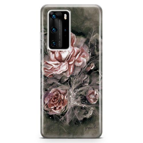 Huawei P40 Pro Kılıf Gülistan Arka Kapak Koruma Desenli Full Koruyucu