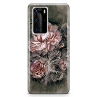 Huawei P40 Pro Kılıf Gülistan Arka Kapak Koruma Desenli Full Koruyucu