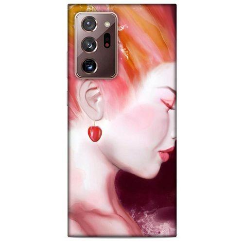 Samsung Galaxy Note 20 Ultra Uyumlu Kılıf Pembe Delisi (26) Tpu Silikon Kılıf Kiraz