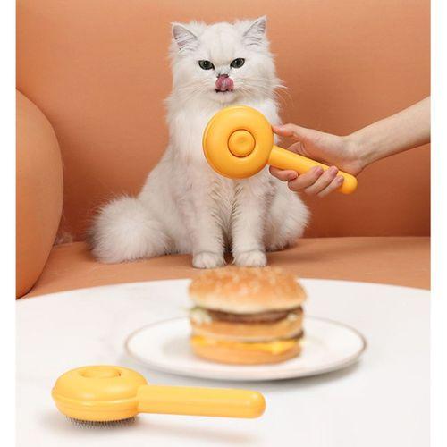 Hamburger Şekilli Otomatik Temizlenen Evcil Hayvan Tarağı