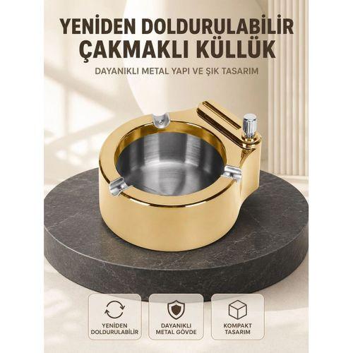 Yeniden Doldurulabilir Çakmaklı Küllük Dayanıklı Yapı