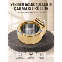 Yeniden Doldurulabilir Çakmaklı Küllük Dayanıklı Yapı