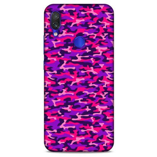 Xiaomi Redmi Note 7 Pro Uyumlu Kılıf Mor Delisi (26) Tpu Silikon Kılıf Kamuflaj