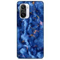 Xiaomi Redmi K40 Uyumlu Kılıf Mavi Delisi (7) Telefon Kılıfı Mermer