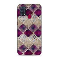 Samsung Galaxy M31 Uyumlu Kılıf Utopia (7) Telefon Kılıfı Bordo Mavi
