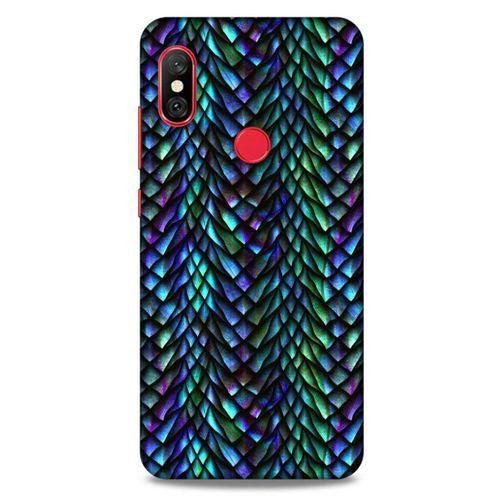 Xiaomi Redmi Note 6 Pro Kılıf Dragons (1) Kılıfı Ejderha Pulları Rainbow