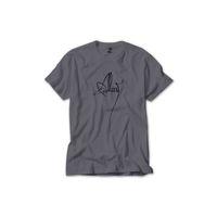 Alcest Logo Renkli Tişört Gri Renkli