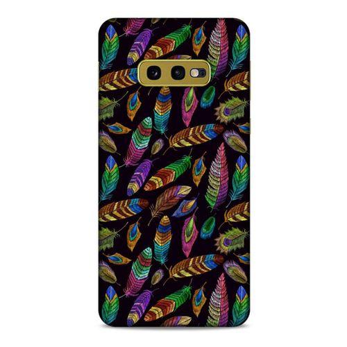 Samsung Galaxy S10e Kılıf Desenli Özel Seri Tüyler (15) Antişok Kılıf