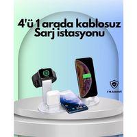 İphone, Apple Watch Ve Airpods İle Uyumlu 4'ü 1 Arada Şarj Ünitesi – Tüm Apple Cihazları Tek Noktada