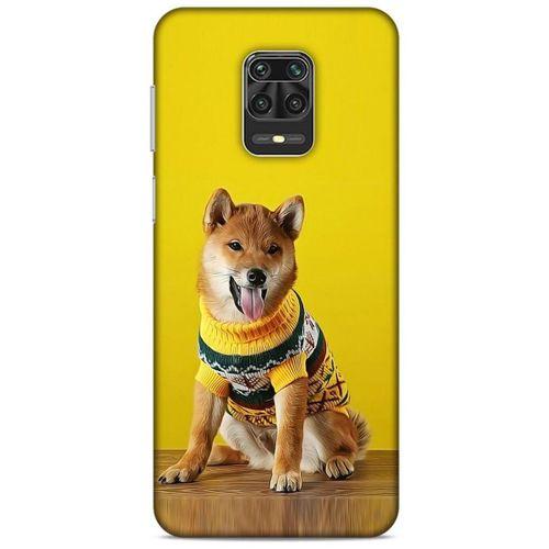 Xiaomi Redmi Note 9 Pro Kılıf Köpek Kıyafetleri (24) Darbe Emici Kılıf Shiba Inu Kazak