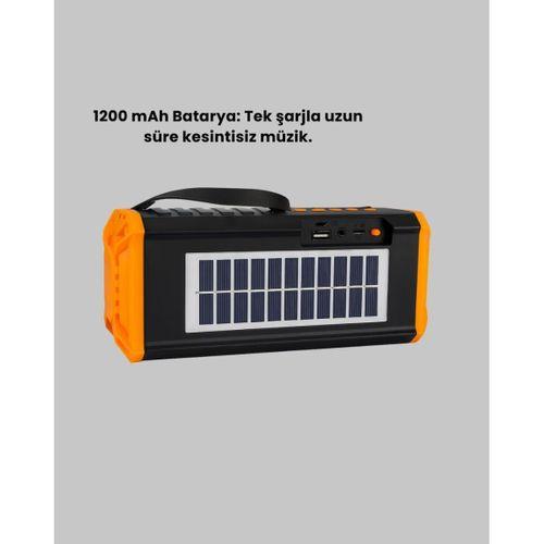 J-ıpox P520 Solar Enerjili Bluetooth Hoparlör Fm Radyolu 8w Ses