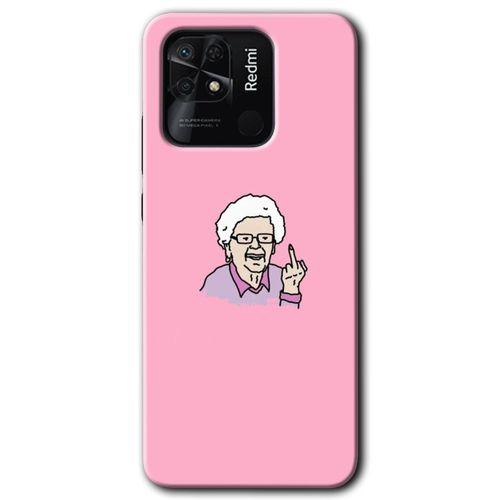 Redmi 10C Kılıf HD Desen Baskılı Arka Kapak - Bad Grandmother