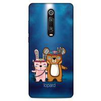 Xiaomi Mi 9T Kılıf FunnyMaX (2) Kabı Lacivert Beyaz