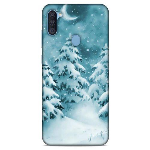 Samsung Galaxy A11 Kılıf Snowix (36) Glitter Kılıf Beyaz Yeşil