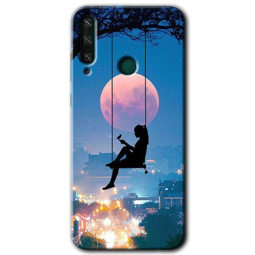 Potkal Hediye Fabrikası Huawei Y6P Kılıf HD Desen Baskılı Arka Kapak - Yalnız Kadın
