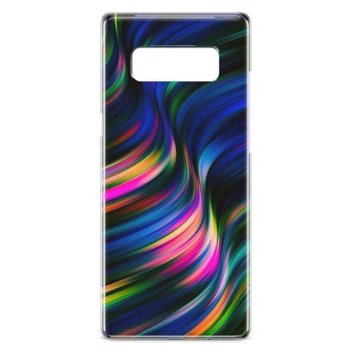 Samsung Galaxy Note 8 Kılıf Boya Dalgası Arka Kapak Koruma Desenli Full Koruyucu