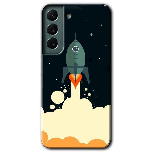 Galaxy S22 Plus Kılıf HD Desen Baskılı Arka Kapak - Space Smoke