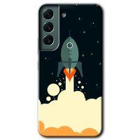 Galaxy S22 Plus Kılıf HD Desen Baskılı Arka Kapak - Space Smoke